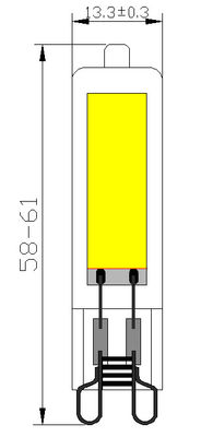 VOLLEDIGE GLASg9 3.5W LEIDENE BOL 120lm/w 2700K fml-004