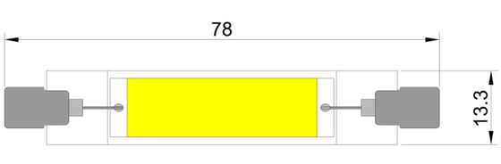 VOLLEDIGE GLASr7s 4W LEIDENE BOL 130lm/w 2700K